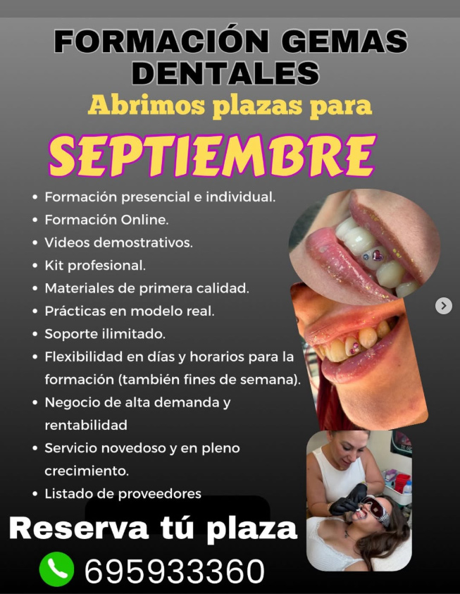 La Formación Online o Presencial en Gemas Dentales es tu Cimiento es tu Futuro en 2025