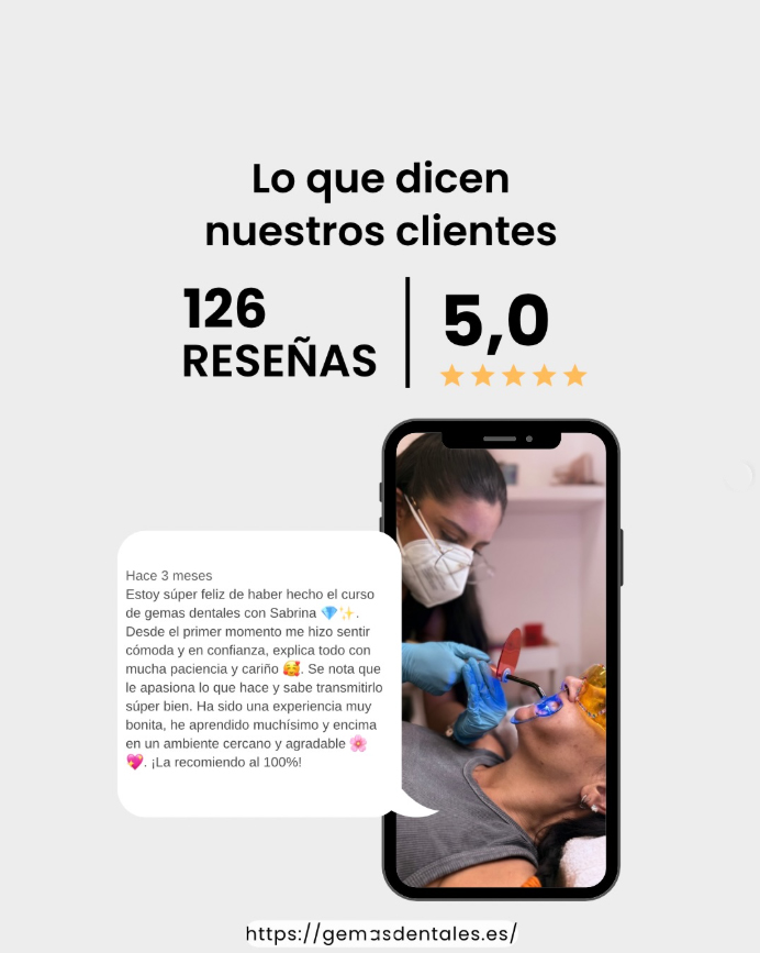 Lo que Dicen Nuestros Clientes sobre nuestras Formaciones en Gemas Dentales Online y Presenciales